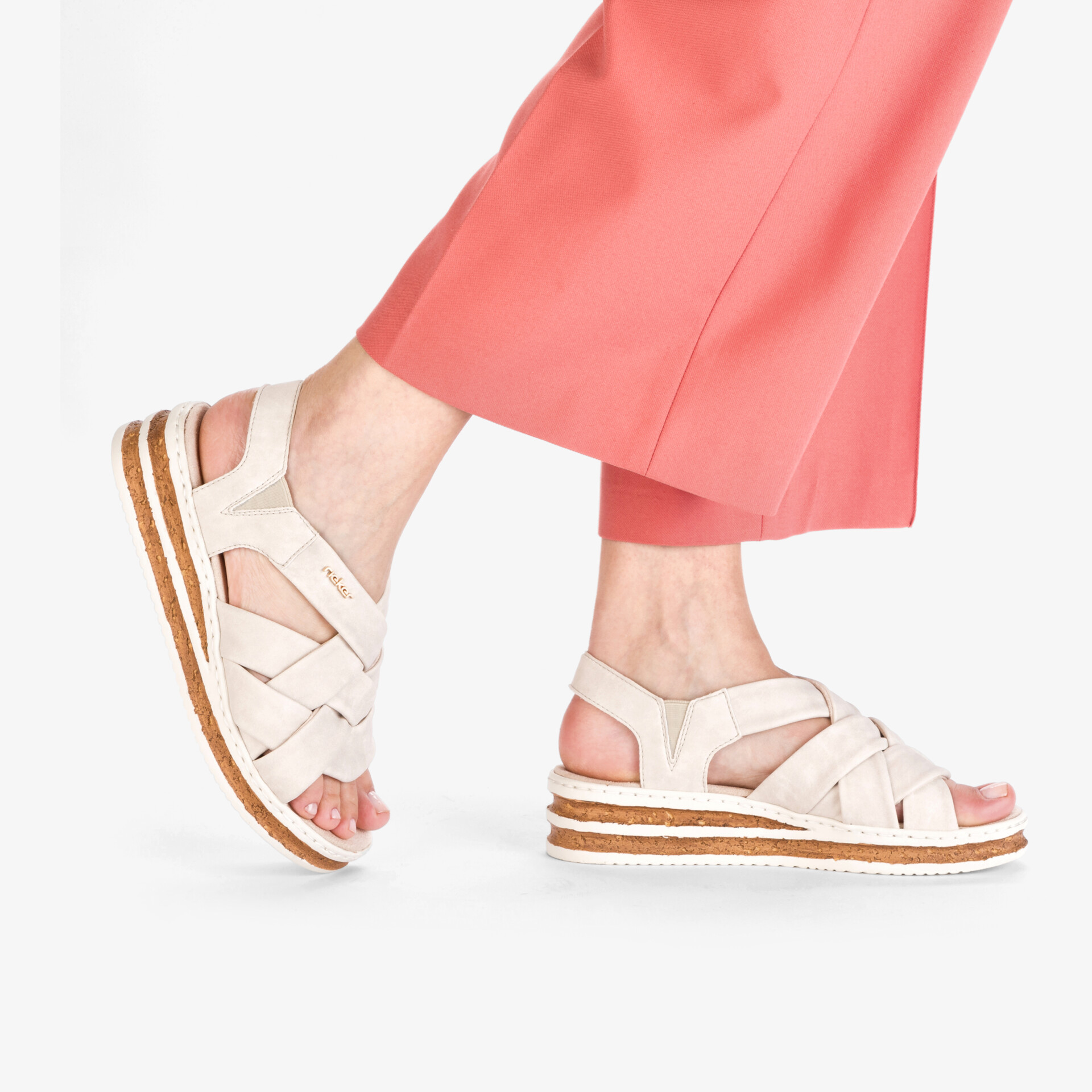 rieker Damen Sandalen beige