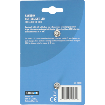 Handson achterlicht LED met reflector