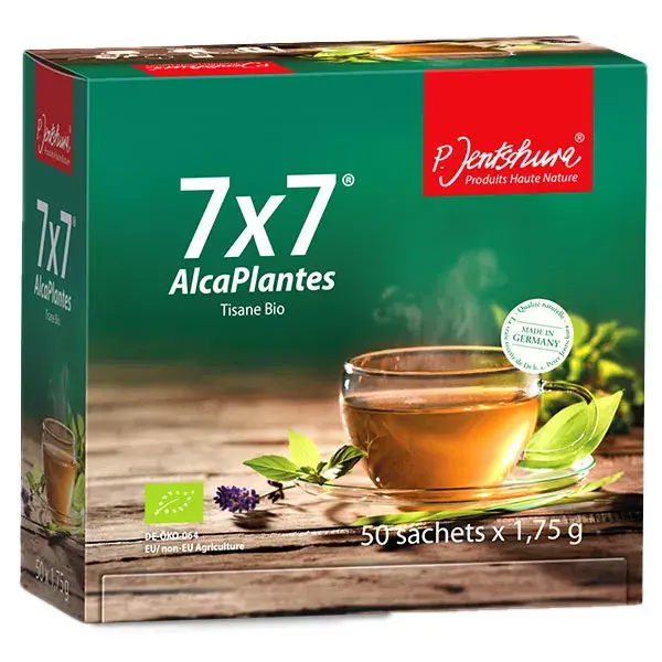 Jentschura 7x7 AlcaPlantes Chá de Ervas Orgânico 50 sacos