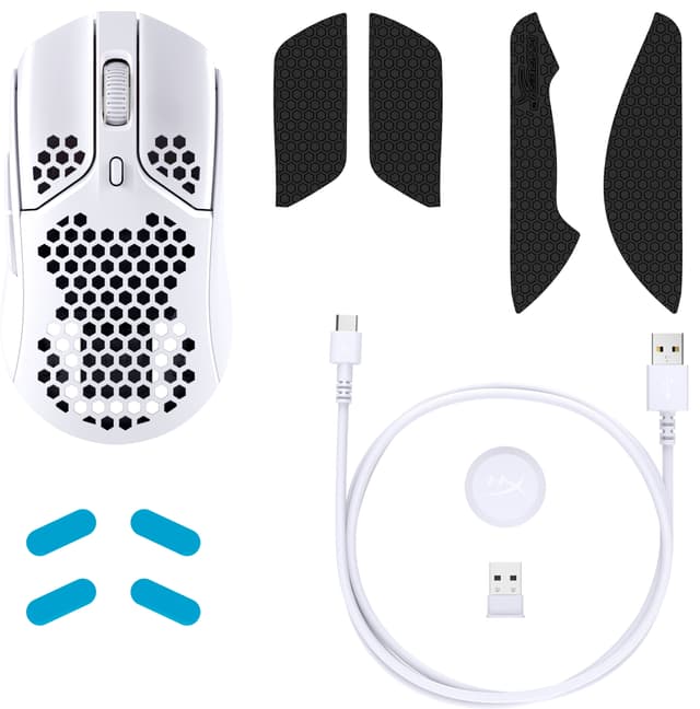 HyperX Pulsefire Haste Wireless gaming mus (hvid)