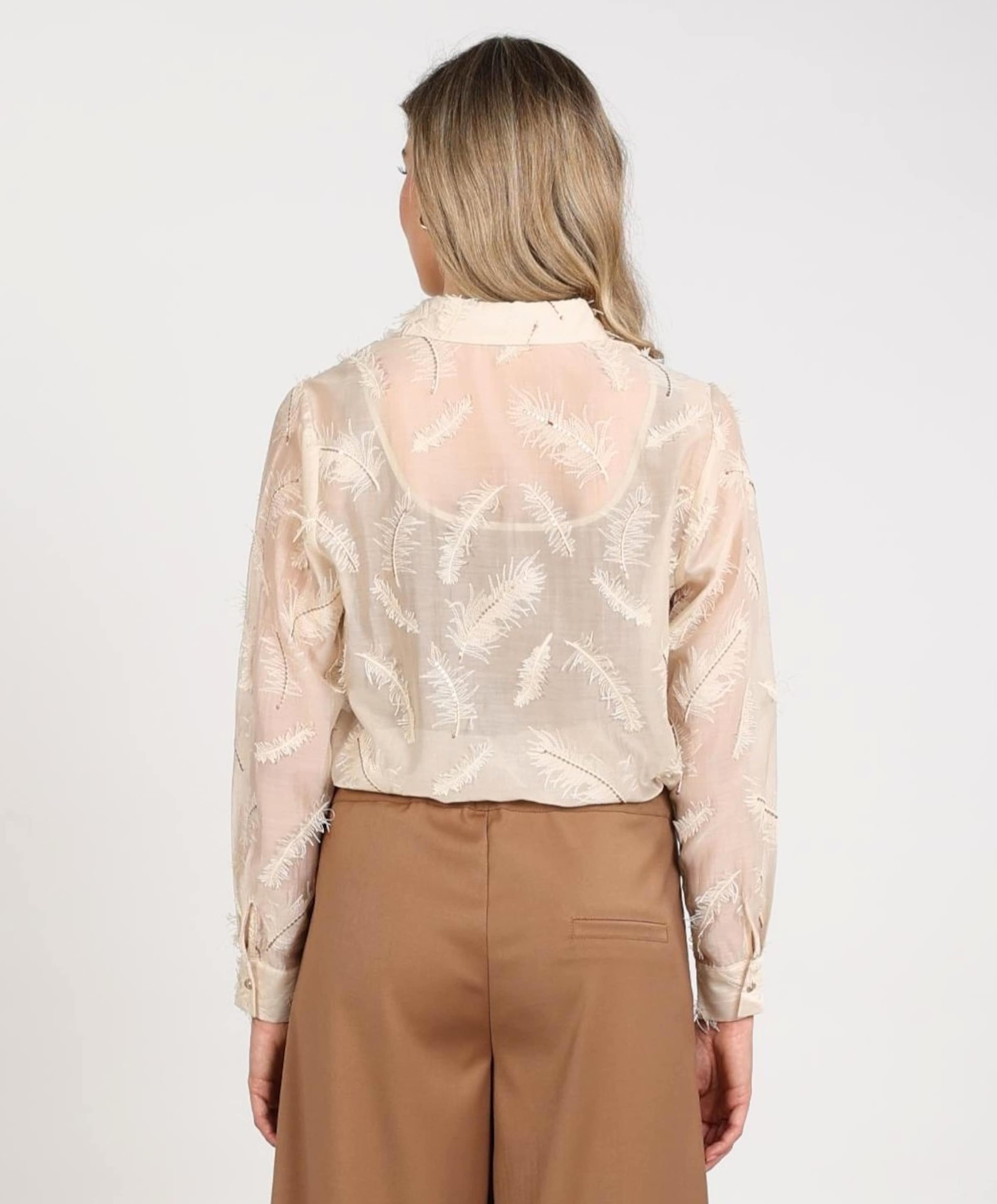 Nukus Dames blouse beige
