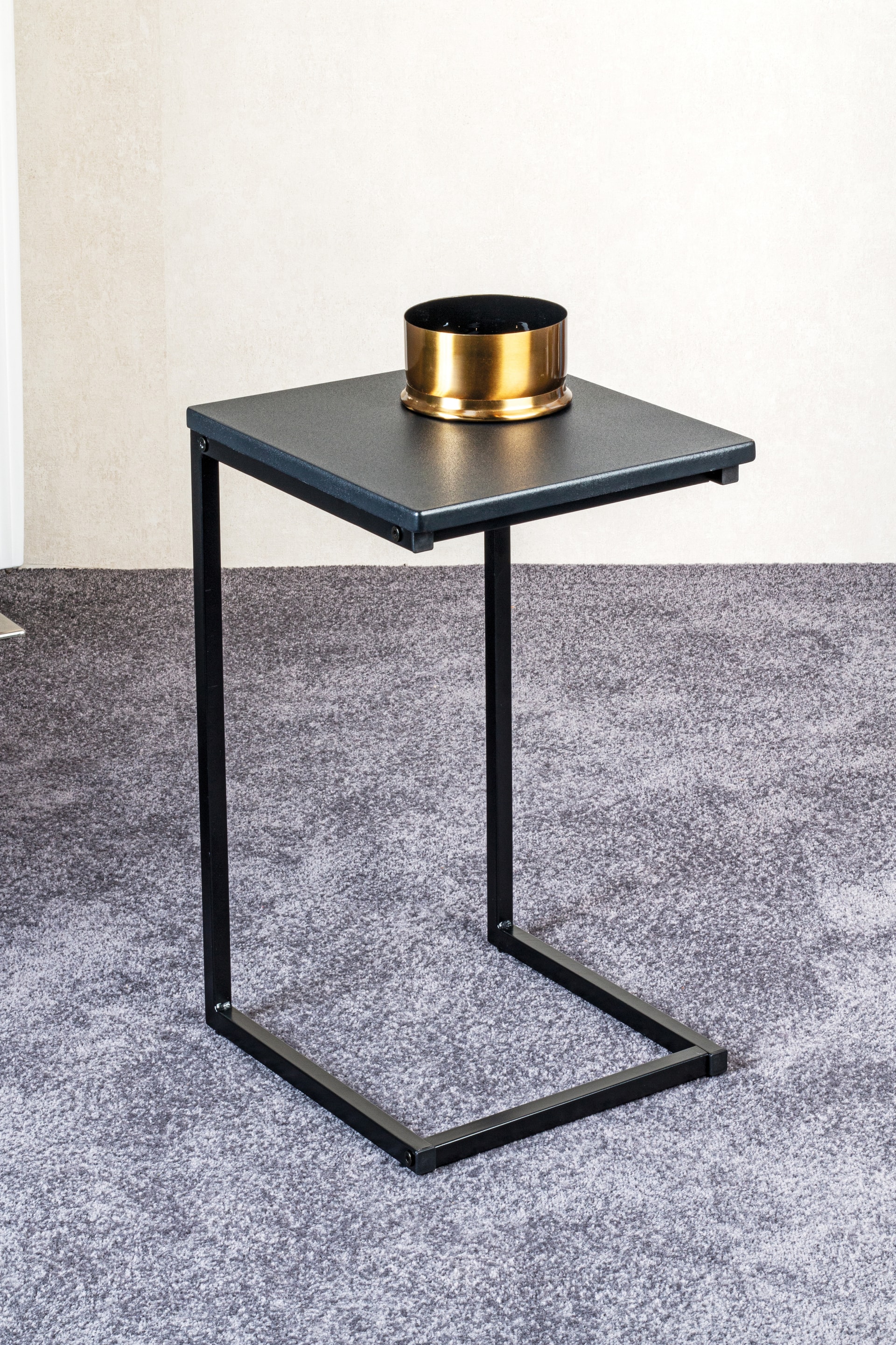 Beistelltisch 33 x 60 x 35 cm schwarz
