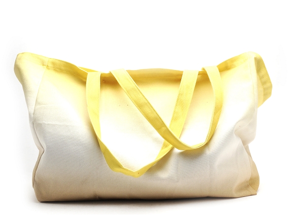 Pieces ville accessoires pcvoila canvas shopper fc jaune
