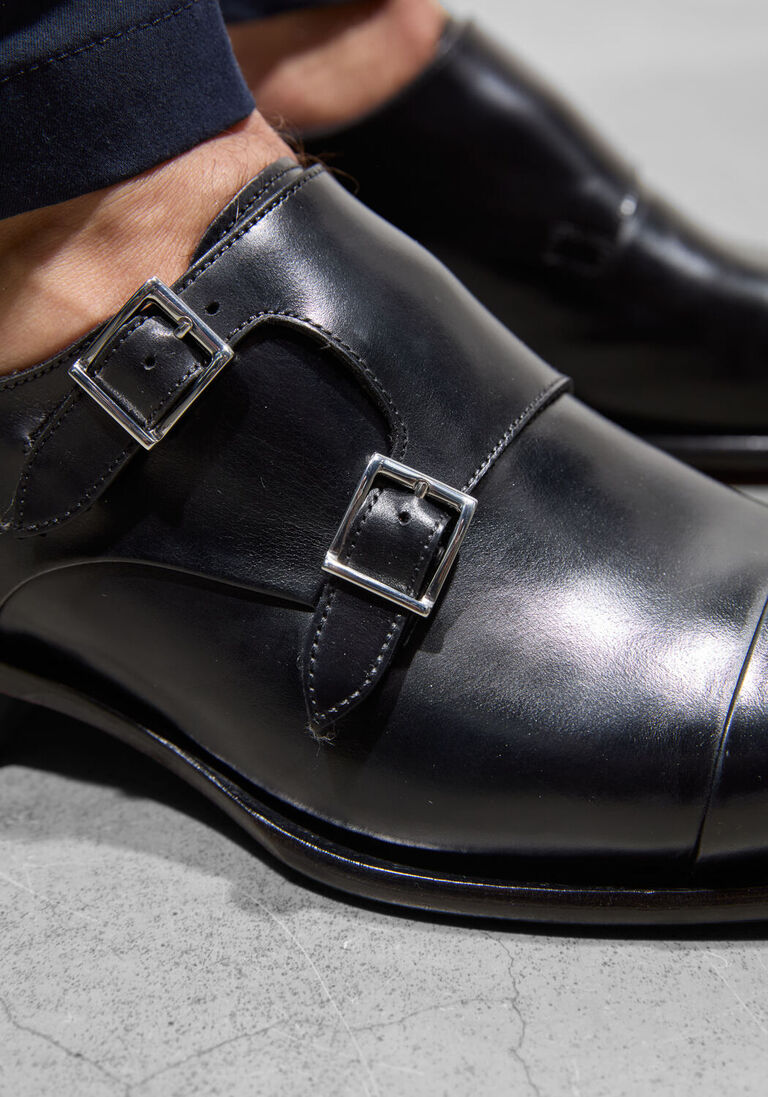 zwarte santoni nette schoenen carter 11652