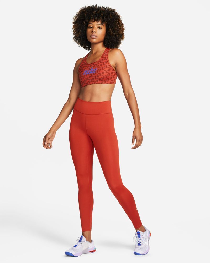 Brassière Nike Swoosh Rouge pour femme