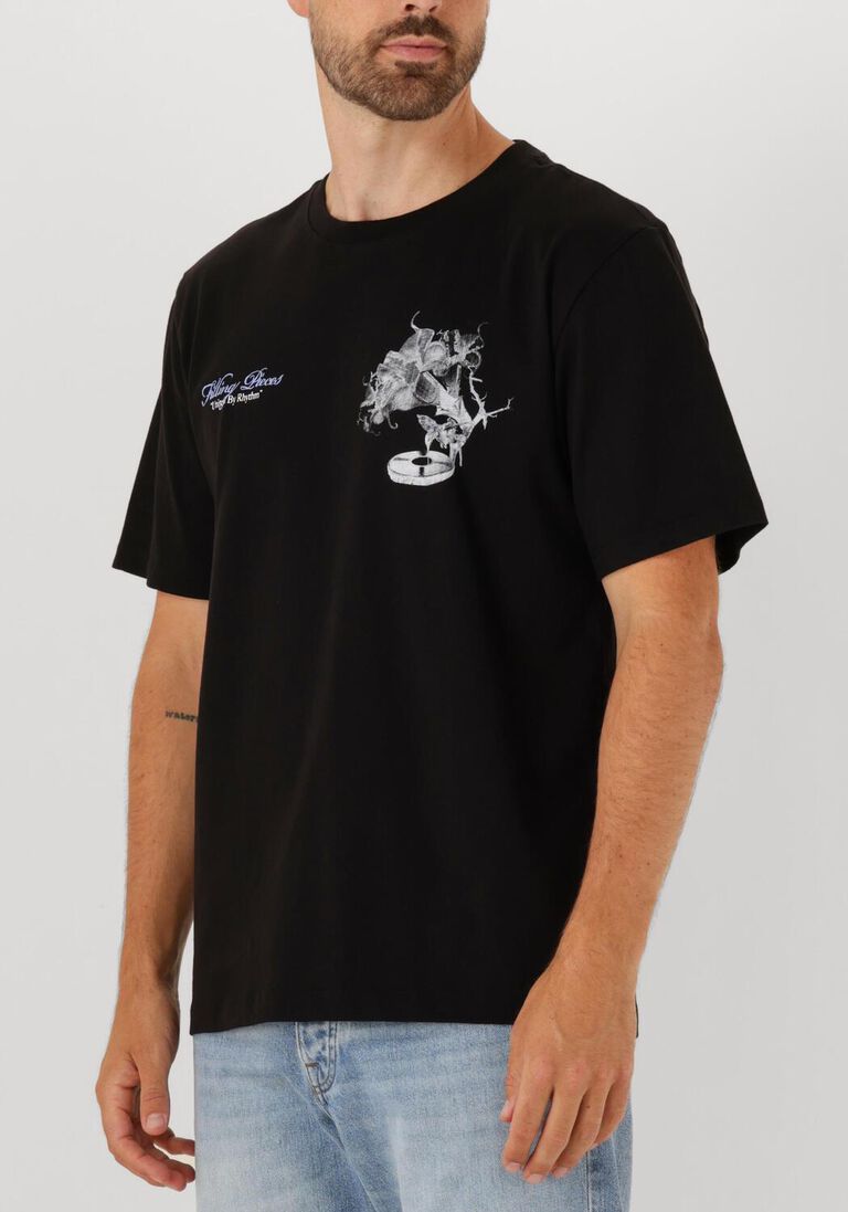 zwarte filling pieces t-shirt t-shirt grammophone