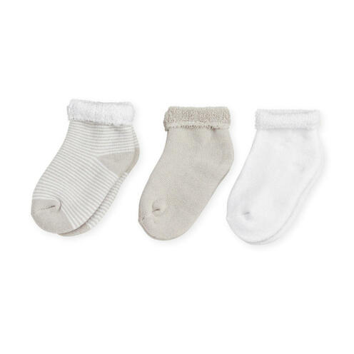 Lot de 3 chaussettes 0-3 mois Beige - TROIS KILOS SEPT