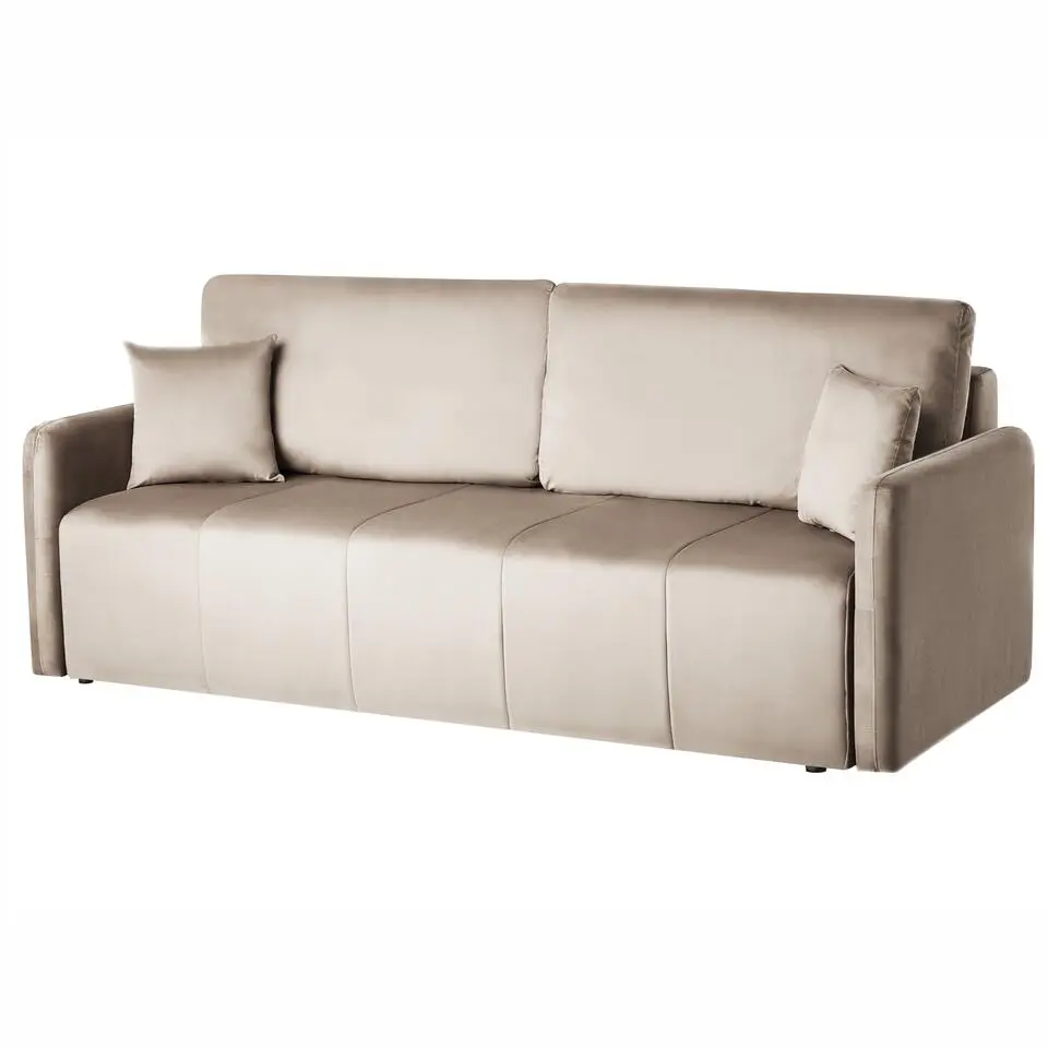 EGGE - Driezitsbank - Taupe - Fluweel