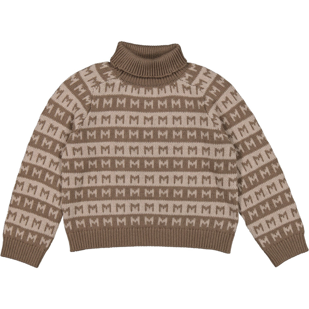Køb MarMar Heavy Knit Pattern Terre Stripe Talmi Strik Bluse
