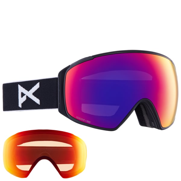 Masque de ski ANON M4S TORIC BLACK/PRCV SUN RED
