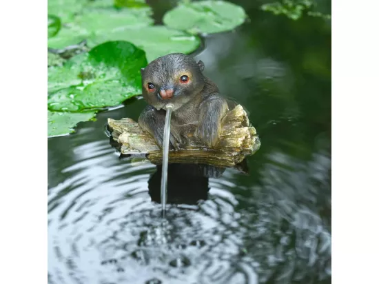 Ubbink Fontaine de jardin à cracheur flottante Loutre