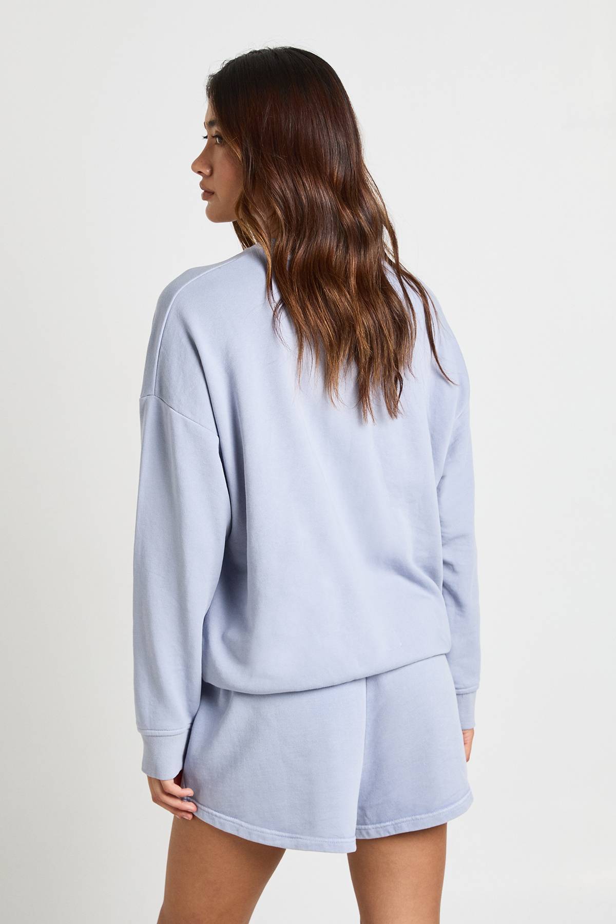 boohoo Sweat-shirt Bouclette Délavé Effet Usé