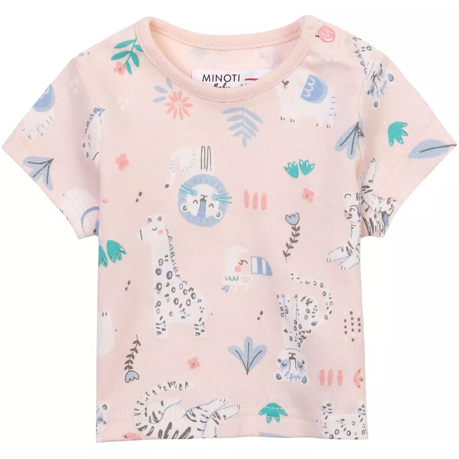 MINOTI 3er-Pack T-Shirts KorallrotApricot