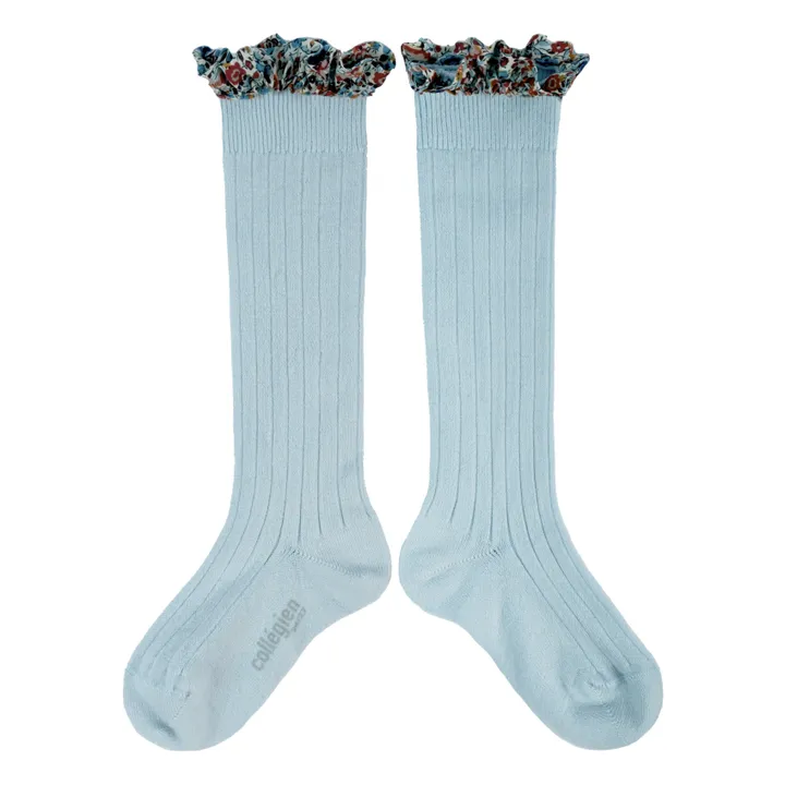 Collégien Chaussettes Elisabeth | Bleu Clair