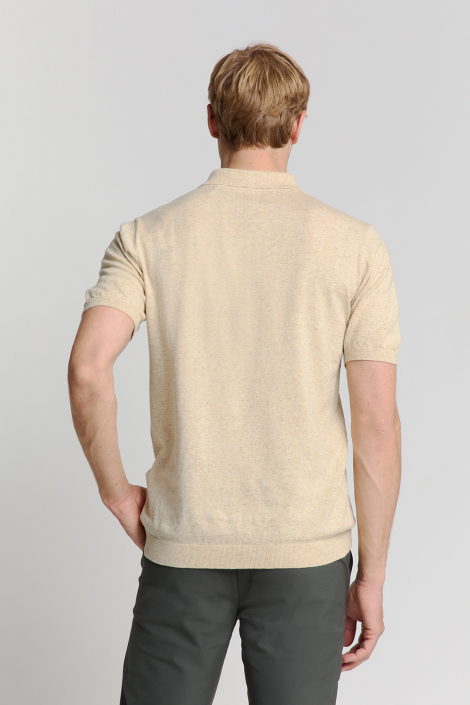 NO-EXCESS beige heren polo