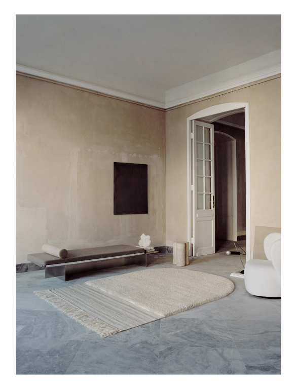 Linie Design Eternal Eye vloerkleed 140x200 krijt