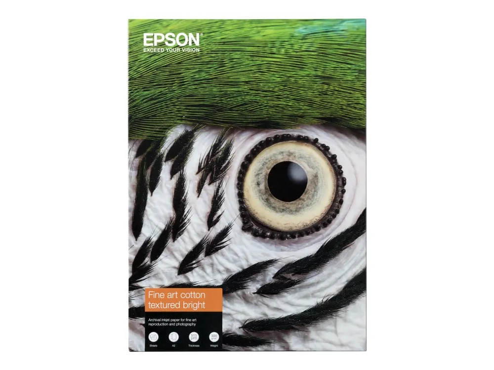 Epson Fine Art - Bomuld - mat - 515 my - tekstureret lys - A2 (420 x 594 mm) - 300 g/m² - 25 ark kludepapir - for SureColor SC-P20000, SC-P6000, SC-P7000, SC-P800, SC-P8000, SC-P900, SC-P9000