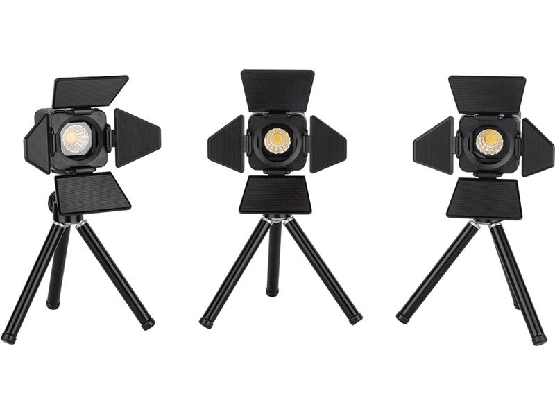 Smallrig Videoleuchte RM01 Kit Tragbares Mini-LED-Videoleuchten-Kit mit 3 Leuchten