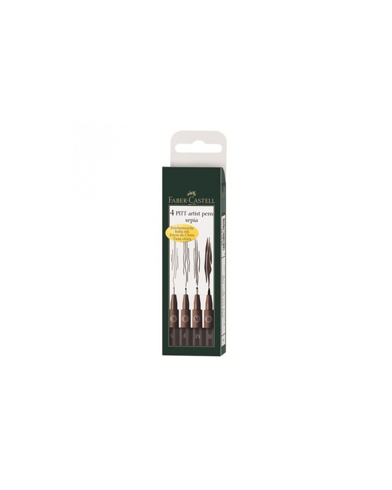 4 Pitt sepia Faber-Castell