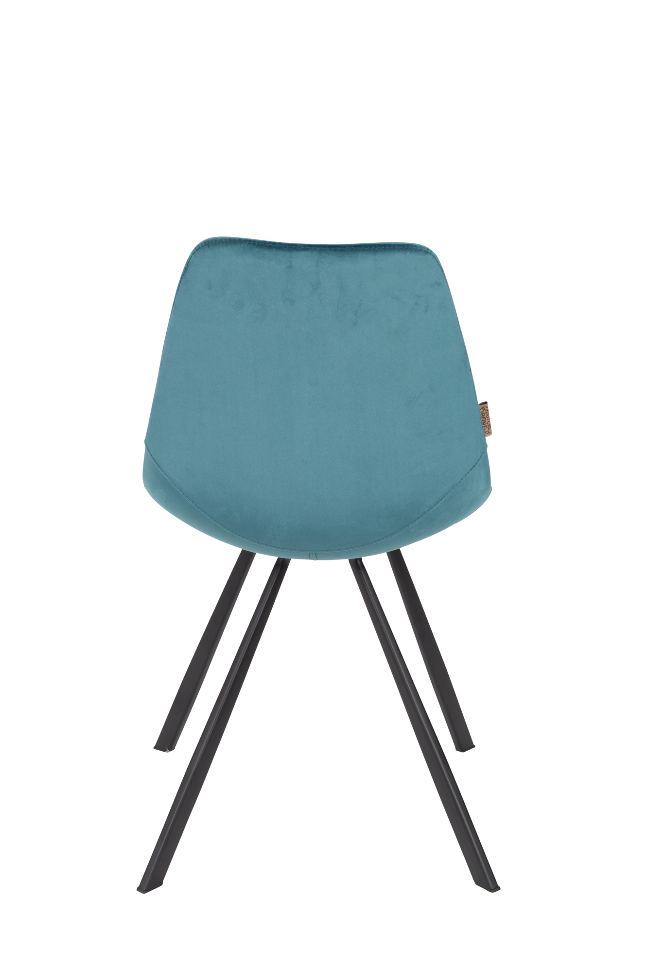 Eetkamerstoel Franky Velvet blauw - set van 2