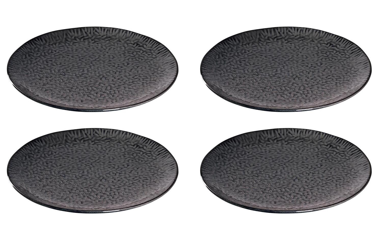 Platzteller Matera Ø 32 cm, 4 Stück, Anthrazit<br>Keramikteller