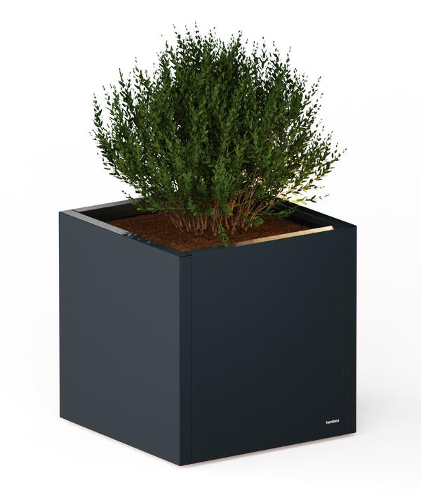 Herstera Metall-Pflanzkasten Cube LED,