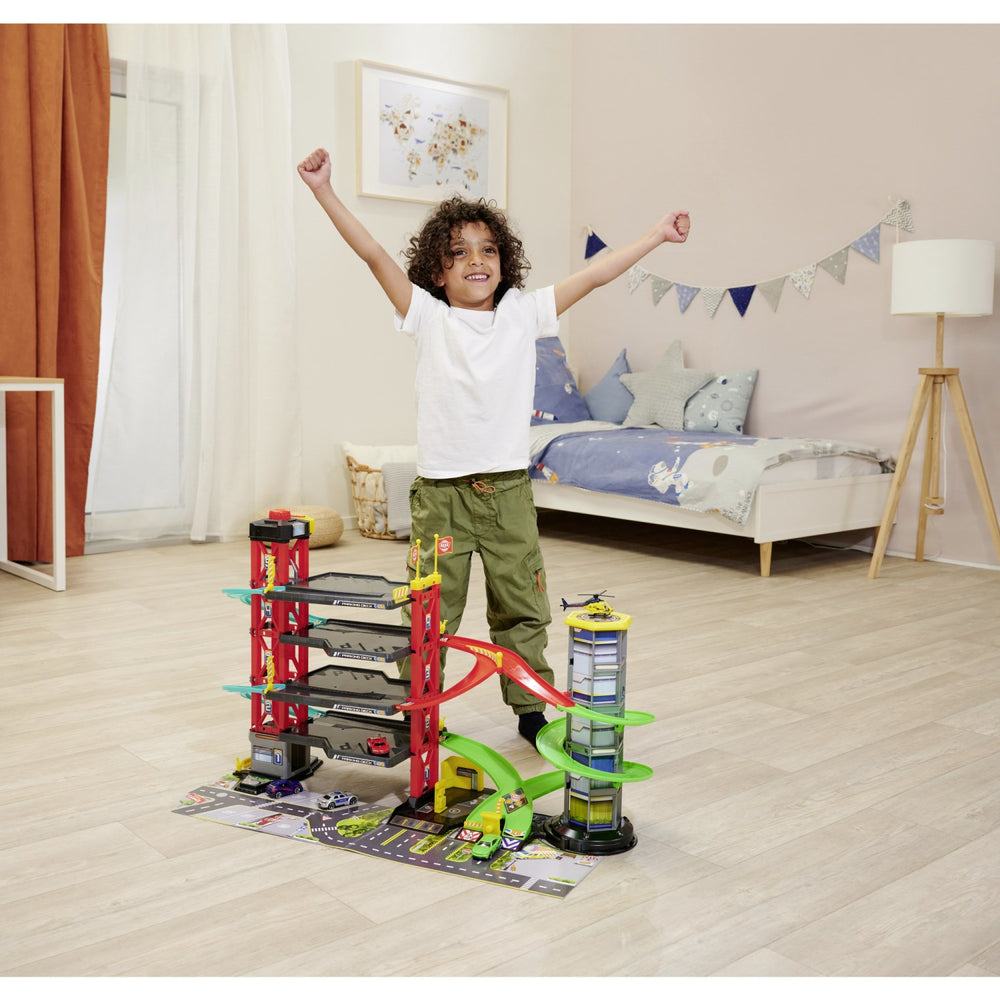 Køb Dickie Toys Parkeringshus Med 4 Biler