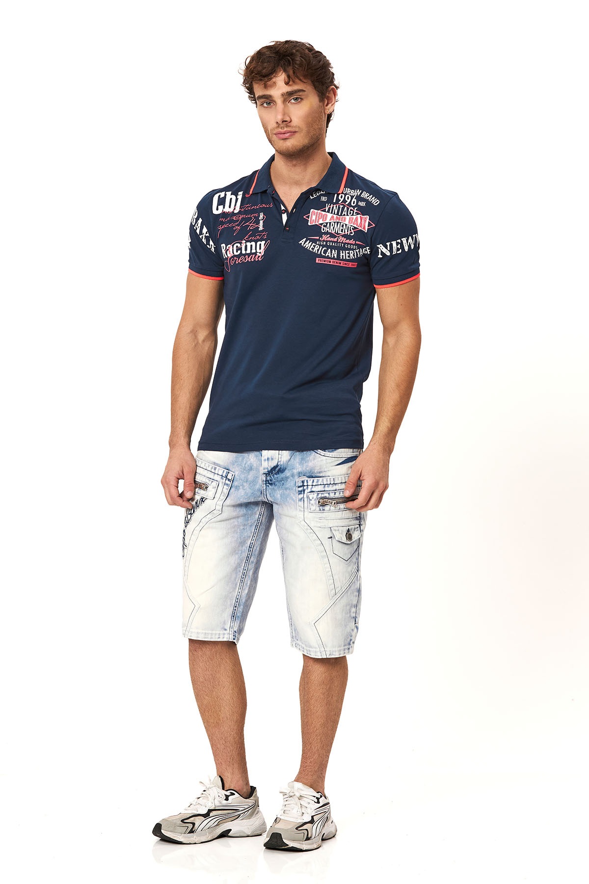 Cipo & Baxx Jeansbermudas Baumwolle, regular fit