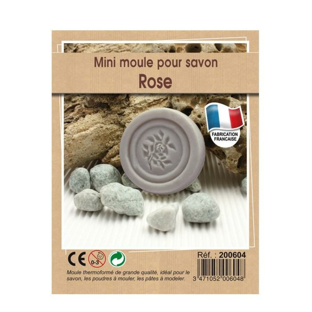 Moule à savon rose 5 x 5 cm