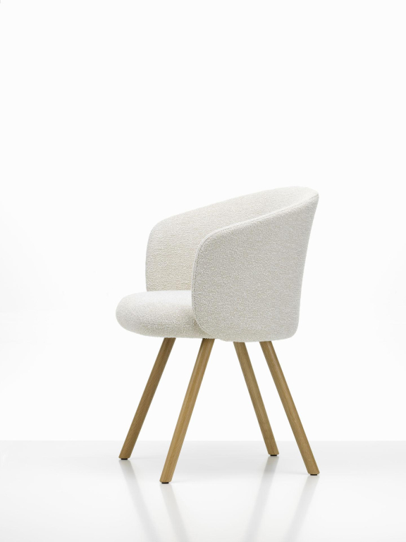 Vitra Mikado Arm Chair stoel mint onderstel  Pale Blue