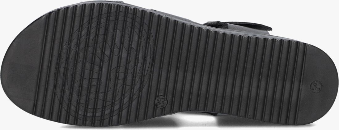 zwarte shabbies platte sandalen maro bold
