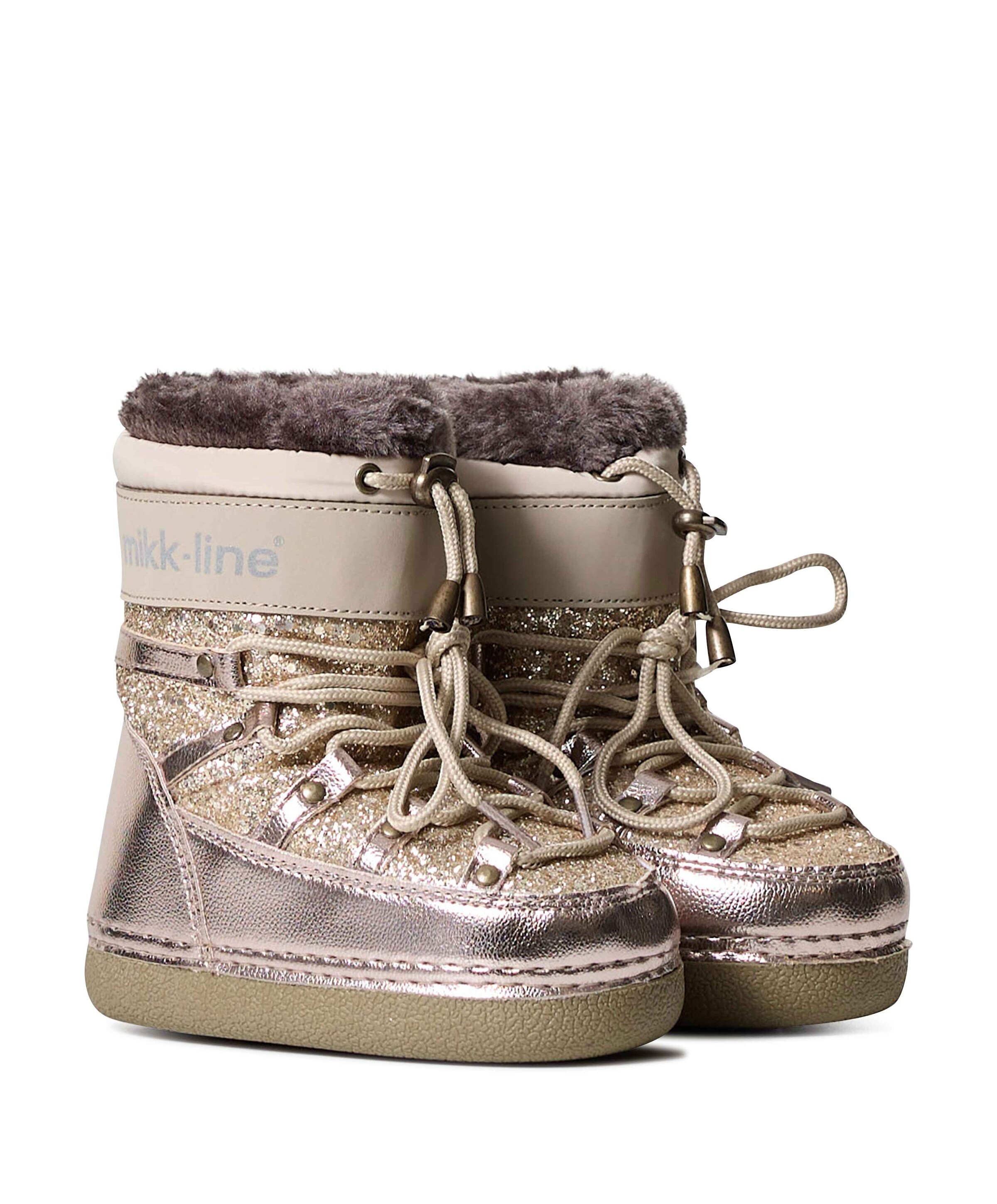 mikk-line Snow Boot Glitter meisjes boots goud