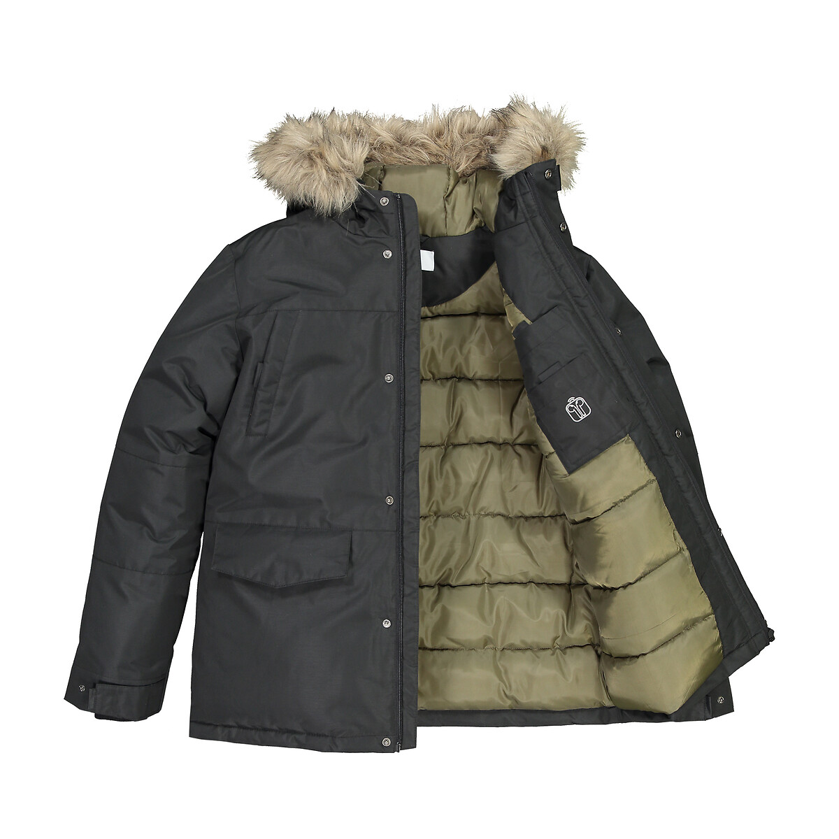 COLEÇÕES LA REDOUTE<br>Parka quente com boné