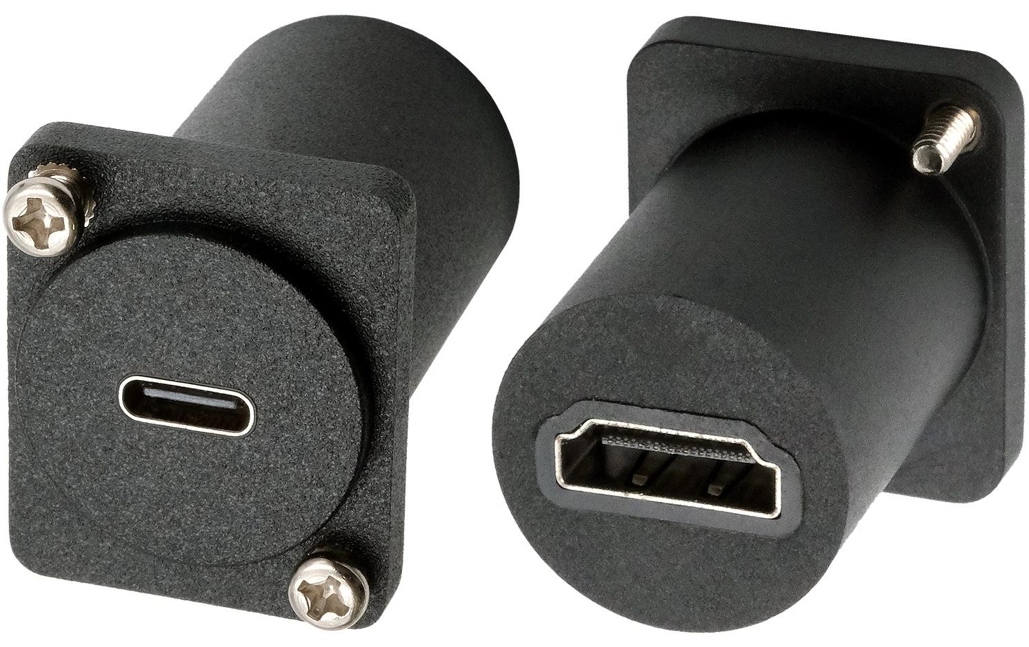 Adapter EX-49171 Buchse zu BuchseExsys D-Typ Adapter USB-C Buchse zu HDMI Buchse
