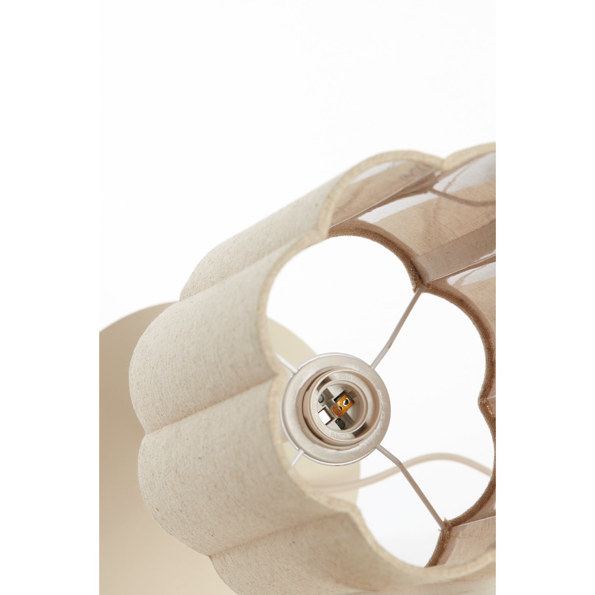vtwonen Tafellamp Fringe - Naturel - Ã20cm