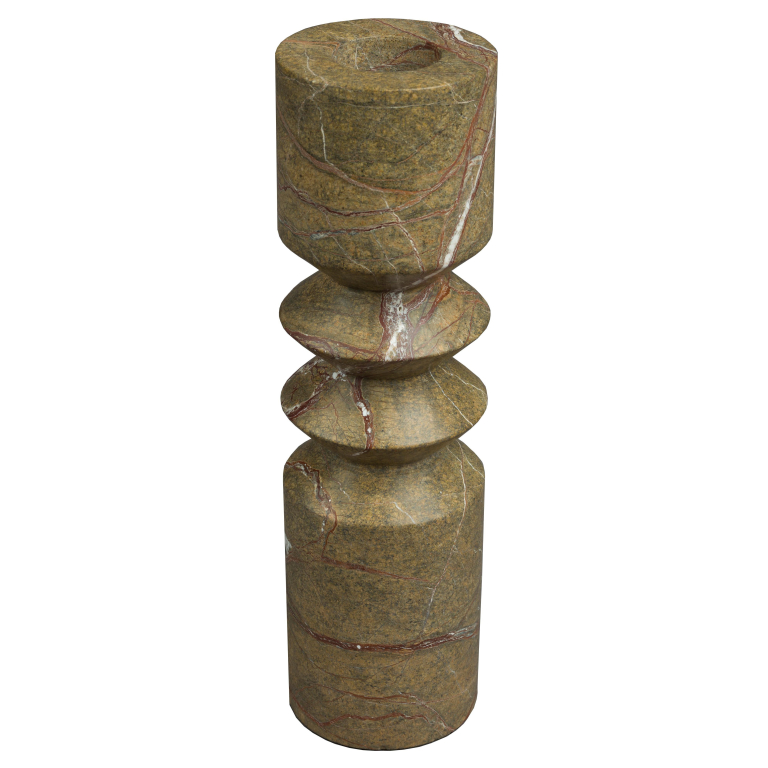Dutchbone Satpura kandelaar bruin marmer