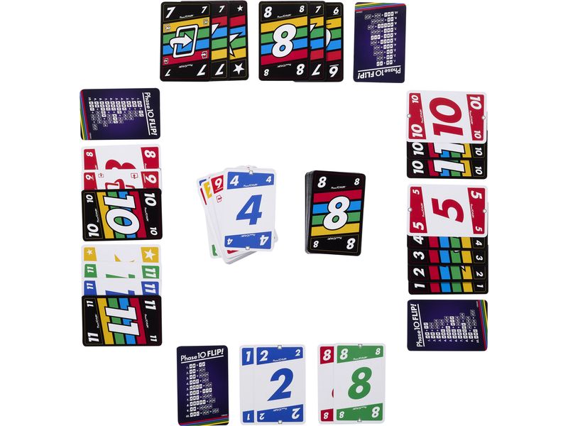 Mattel Spiele Phase 10 Flip Dynamisches Kartenspiel für die ganze Familie