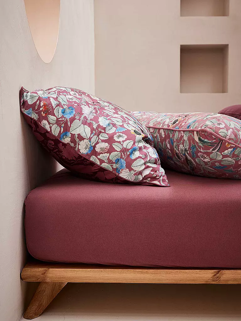 ESSENZA Satin-Bettwäsche ALESTE 70x90cm/140x200cm Mauve  beere