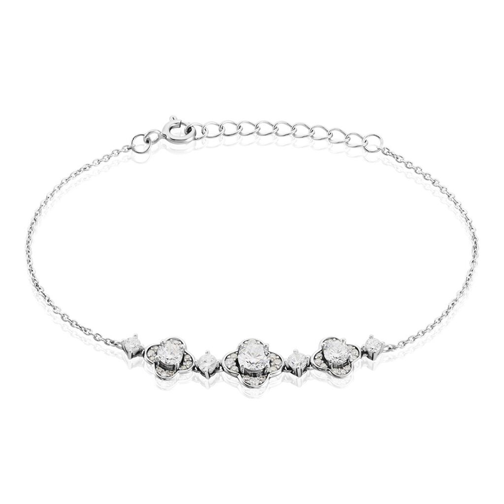 Bracelet Edyta Argent Blanc Oxyde De Zirconium