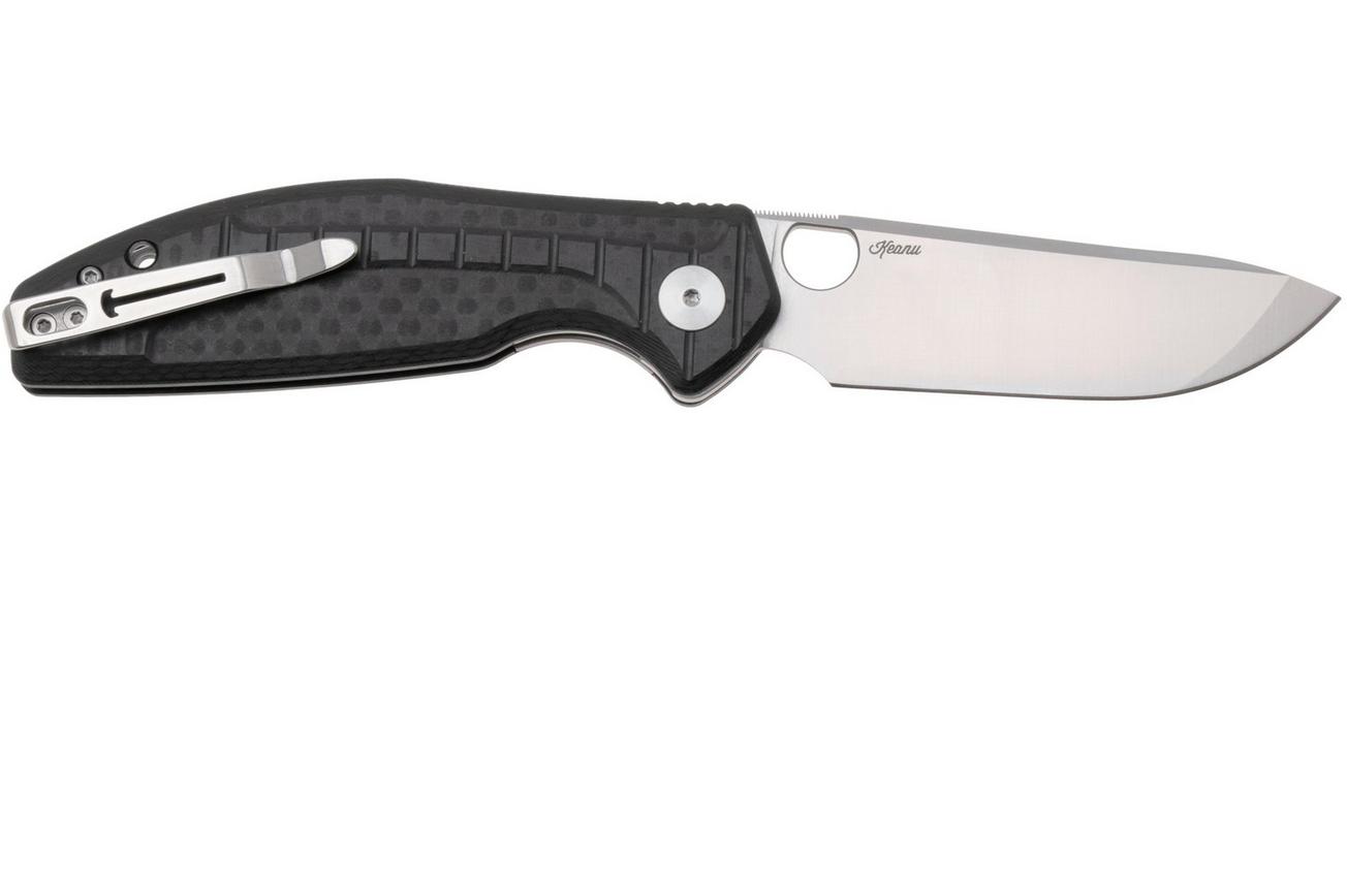 Bestechman Angry Owl BMK12F-1 Satin D2, Carbonfiber, zakmes