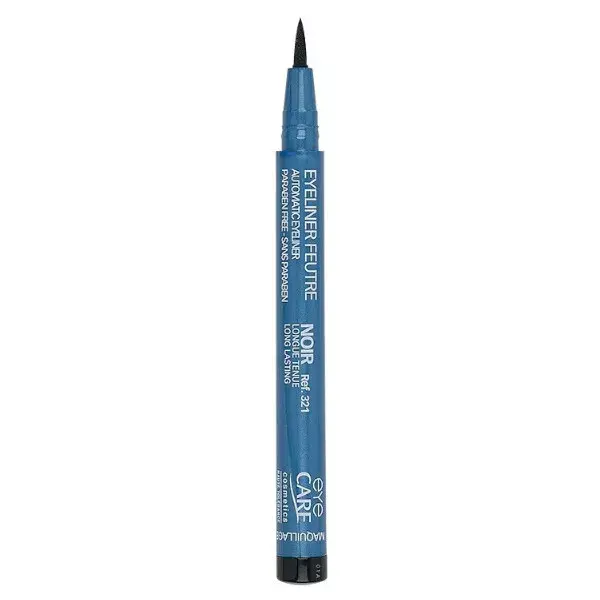 Delineador de olhos marrom com ponta de feltro para cuidados com os olhos, 0,8 ml