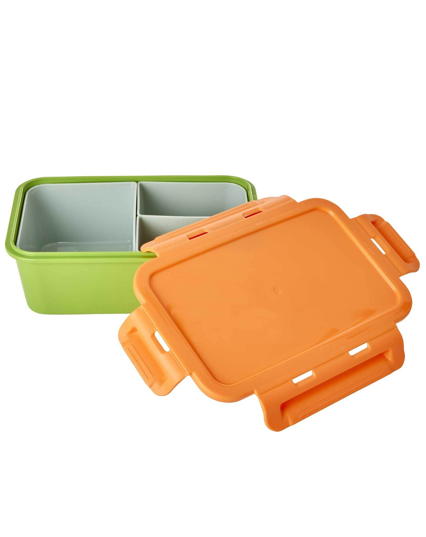 Lunchbox ORANGE&GREEN (21x14x7,5)