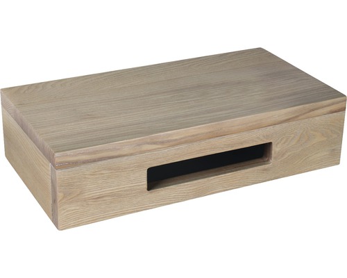 Wastafelblad, verschil 400 x 250 mm, eiken