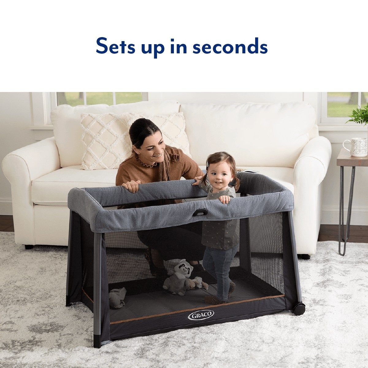 FOLDLITE TRAVEL COT  SHADOW