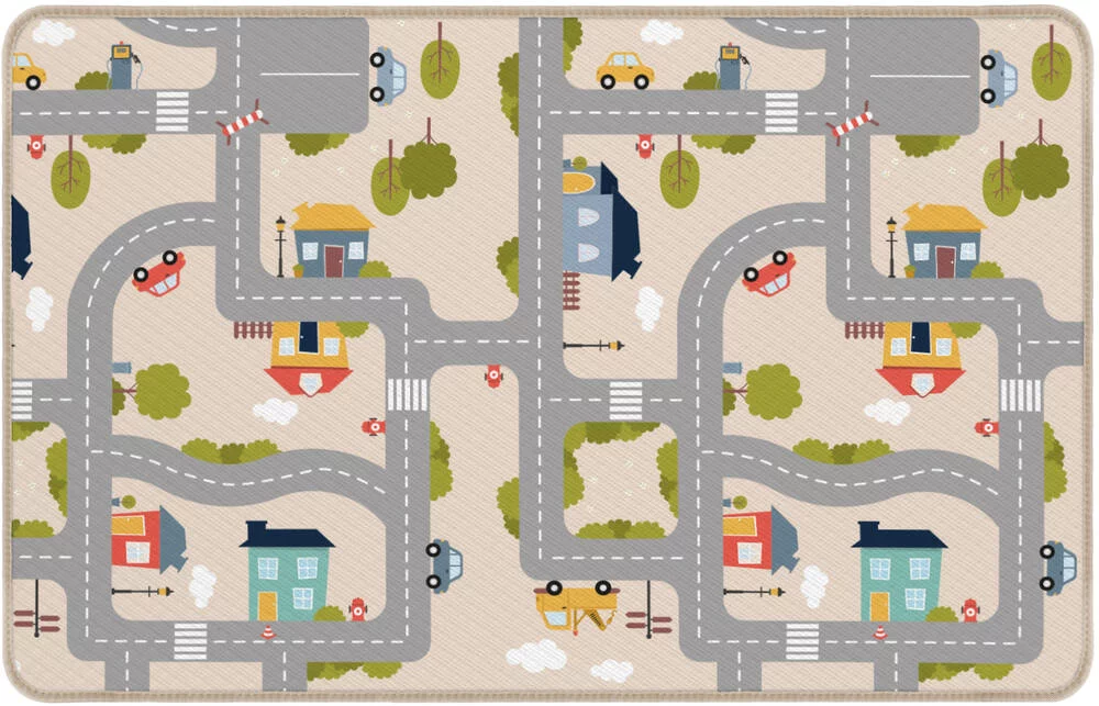 TAPIS REVERSIBLE VILLE & FERME