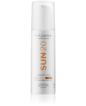 MÁDARA Sun Weightless Sun Milk SPF 20 150ml