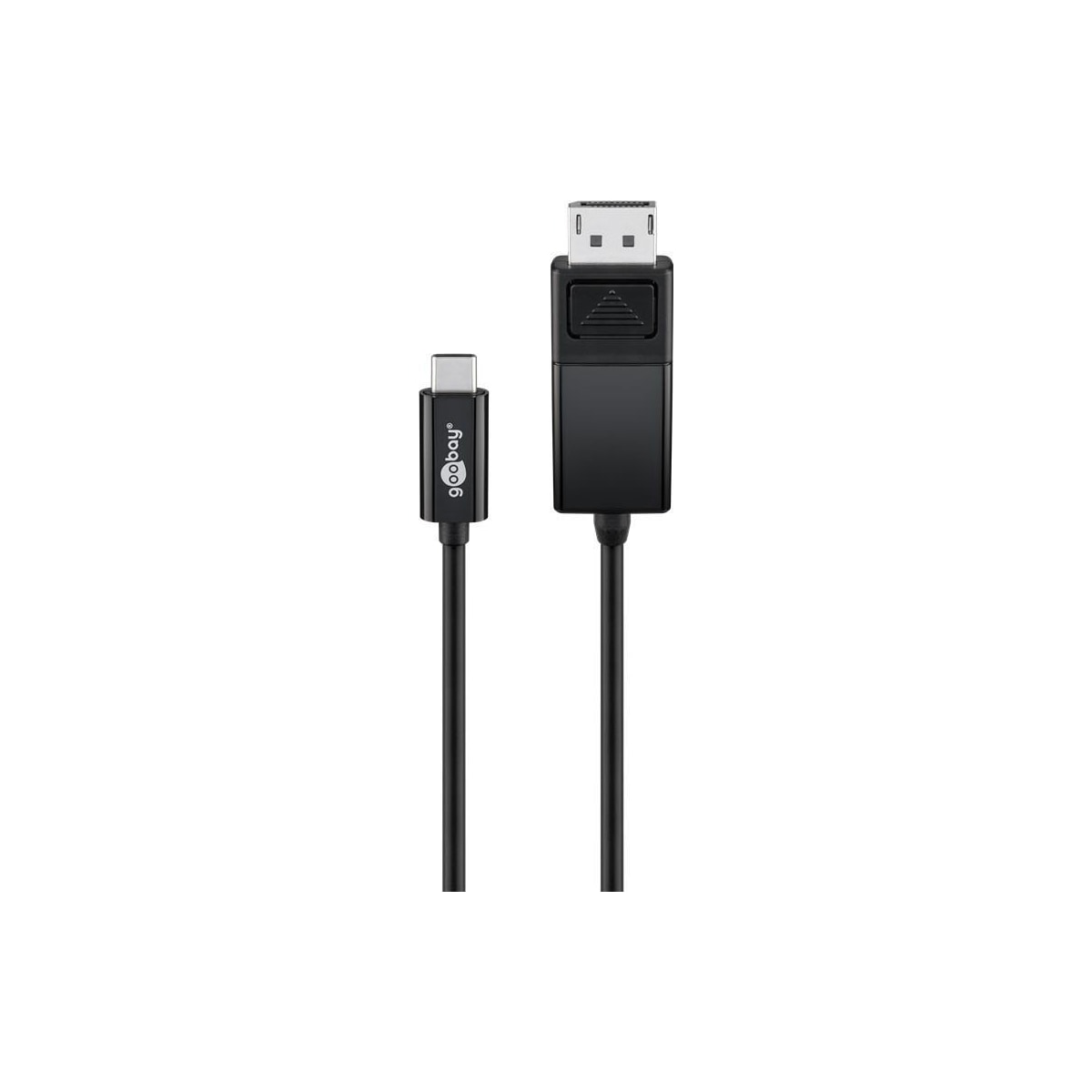 Goobay USB-C™-DisplayPort™-adapterkabel 4K 60 Hz, 1,20 m, svart