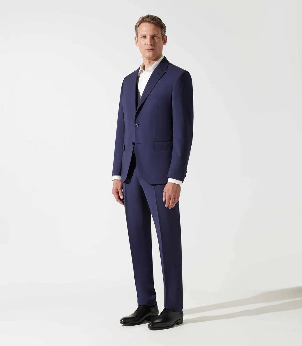 Pantalon ville laine bleu marine LIBRE