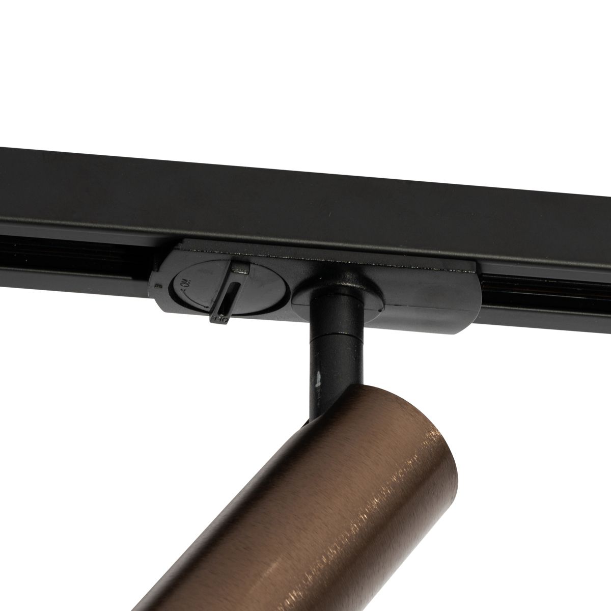 Modern railsysteem met 5 spots donker brons 1-fase GU10 35mm - Iconic Jeana Luxe