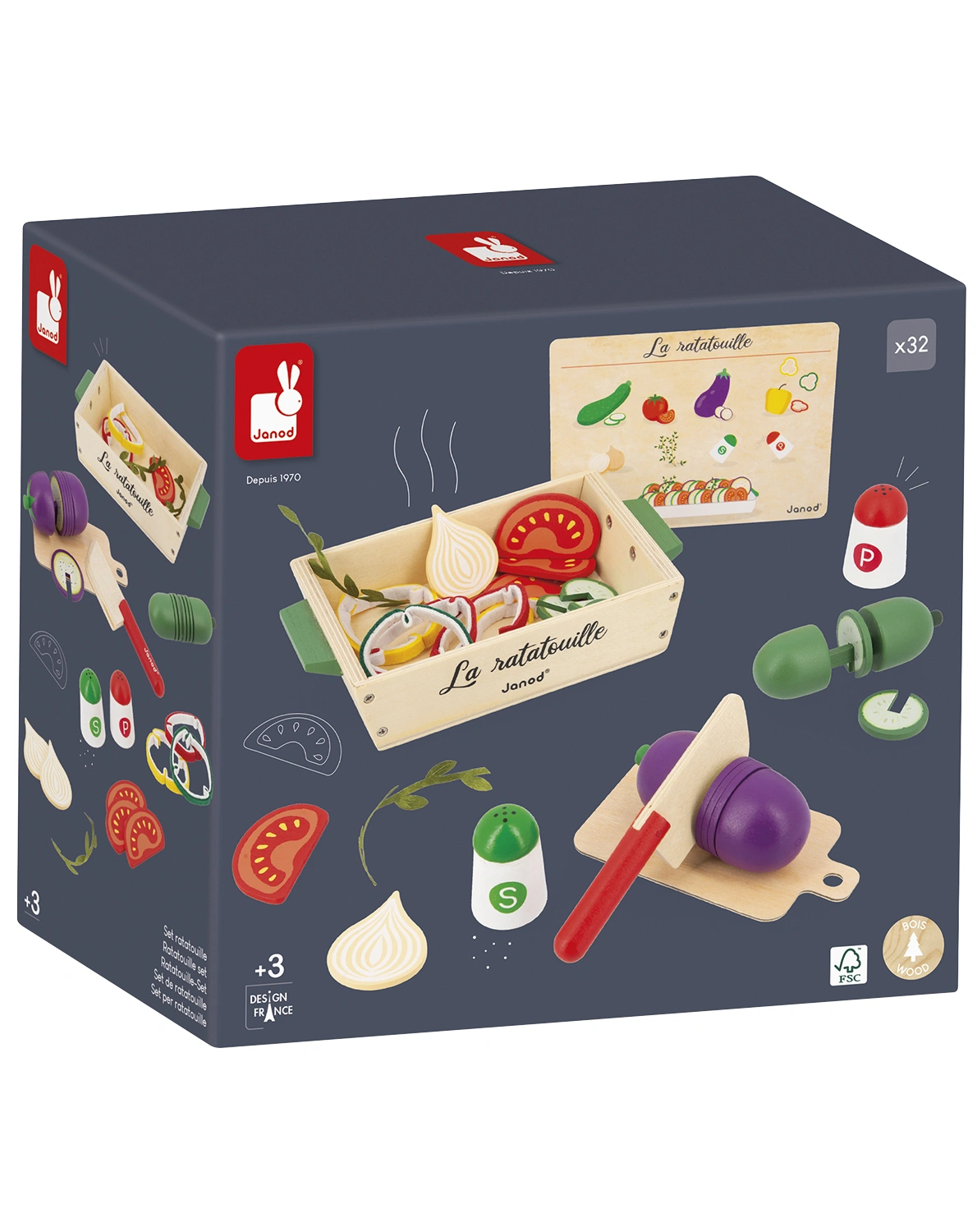 Spiel-Lebensmittel RATATOUILLE 32-teilig